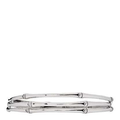 John Hardy Sterling Silver Bamboo Bangle Bracelet Set of 3 1 of 4