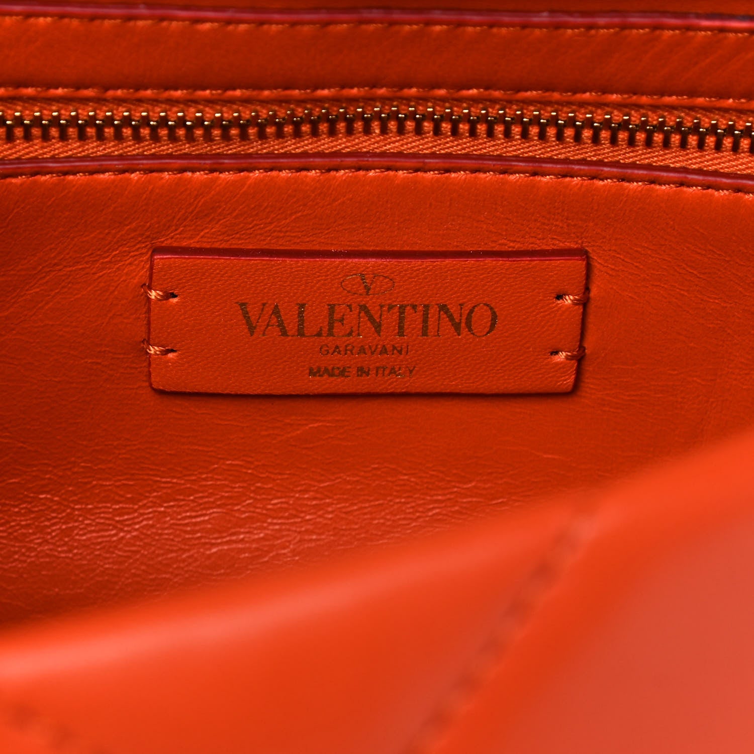 Valentino Garavani Nappa Medium Roman Stud Shoulder Bag Orange Zest 6 of 14