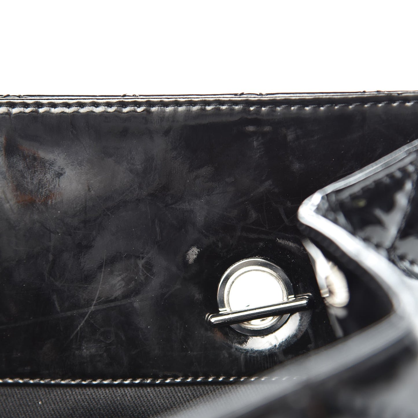Vinyl Quilted In The Business North South Tote Black