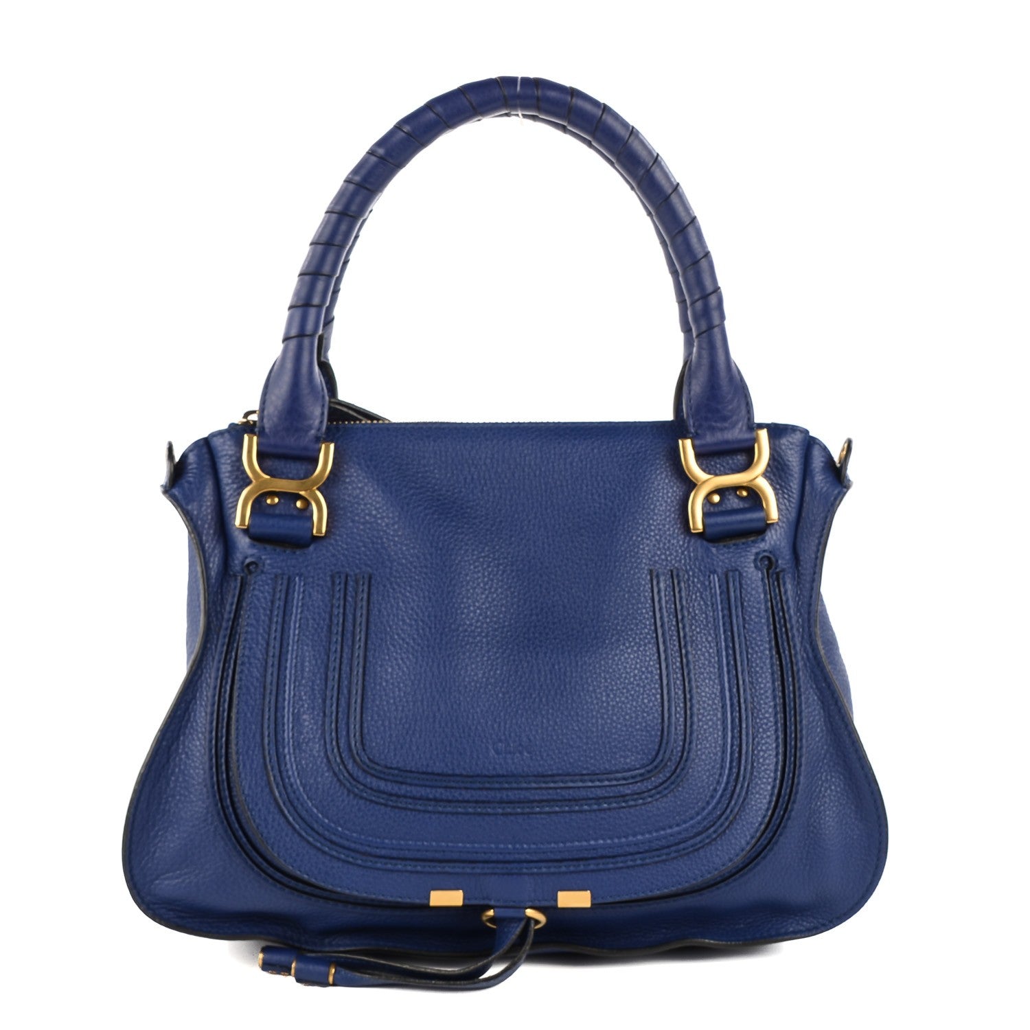 Chloe Calfskin Small Marcie Satchel Sea Water 1 of 10