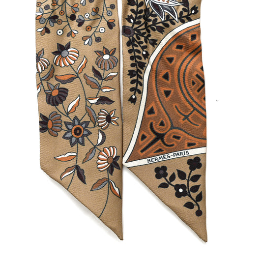 Silk L'Arbre De Vie Twilly Camel Gris Bleuete Caramel