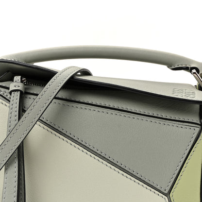 Loewe Calfskin Mini Puzzle Bag Ash Grey Light Celadon 7 of 9