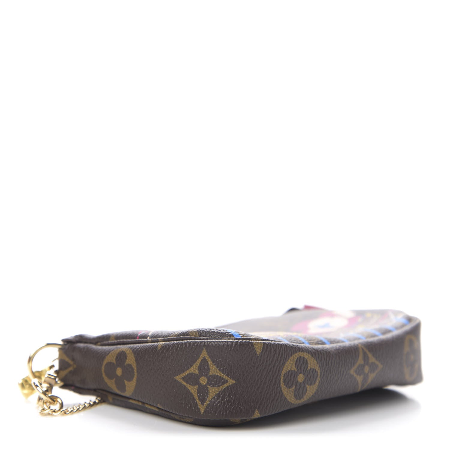 Louis Vuitton Monogram 2020 Christmas Animation Roller Coaster Mini Pochette Accessories Pivoine 3 of 7