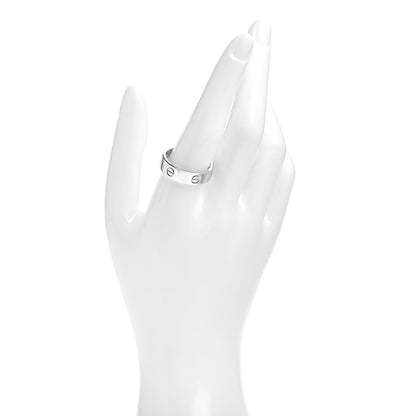 Cartier 18K White Gold 5.5mm LOVE Ring 64 10.75 2 of 4