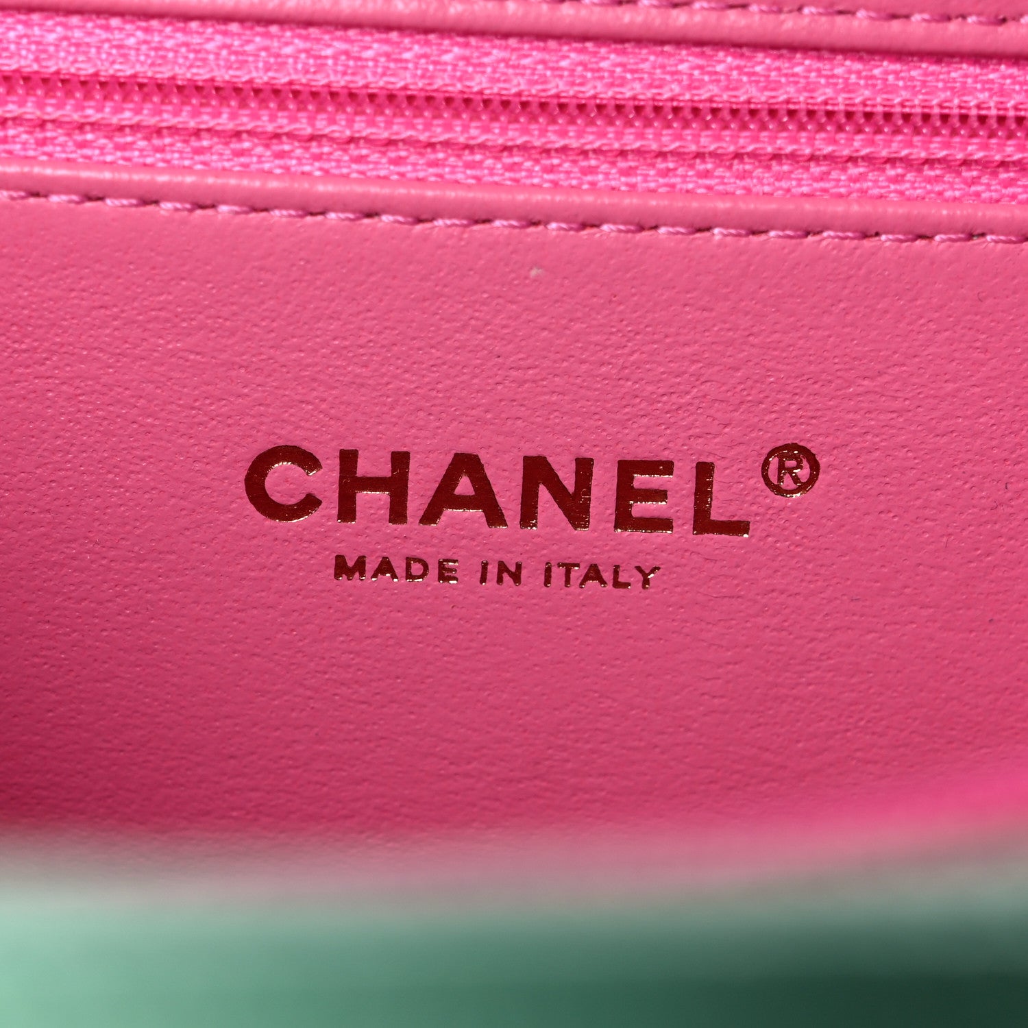 Chanel Caviar Quilted Medium CC Filigree Vanity Case Pink Green Blue 6 of 12