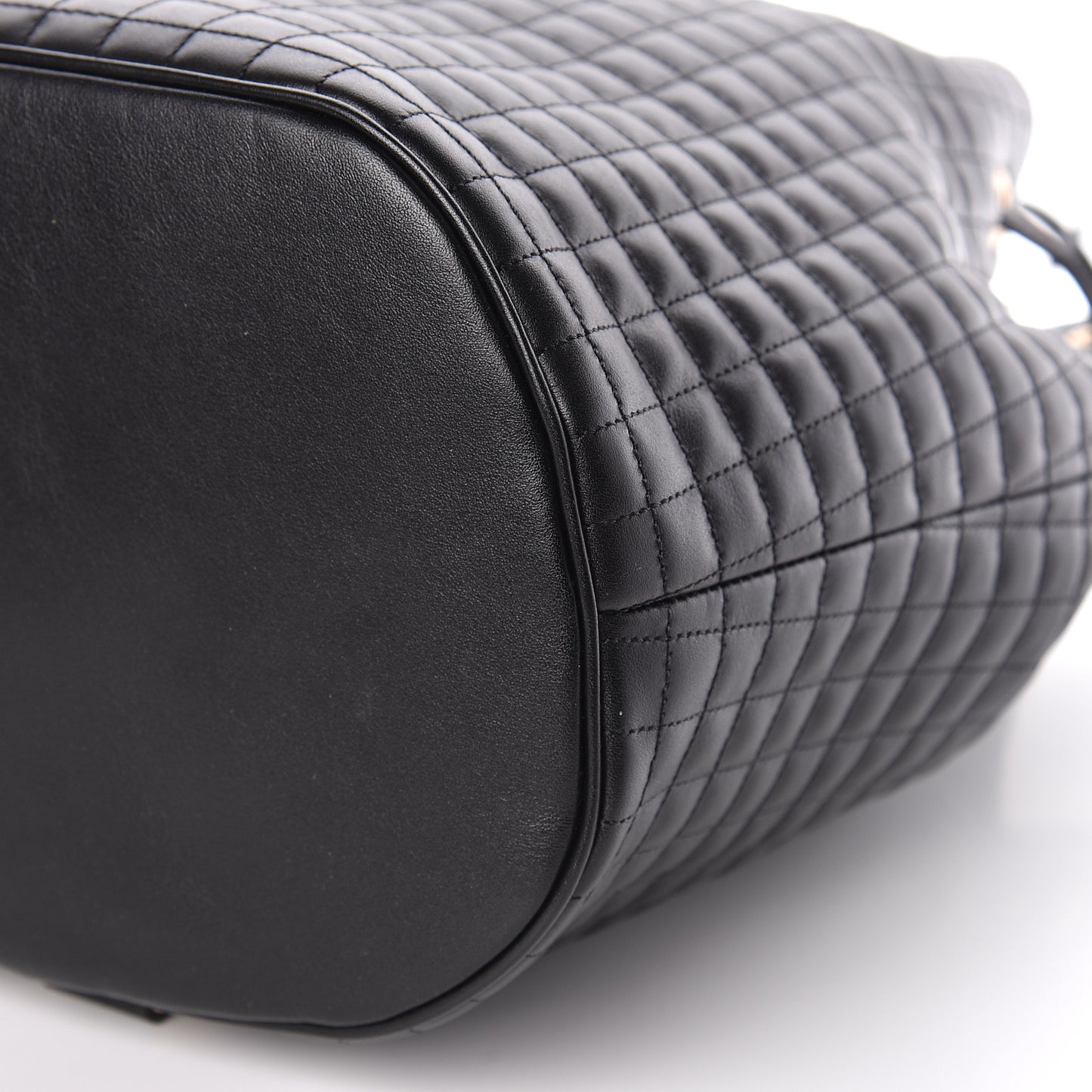 Calfskin Quilted Small C Backpack Black