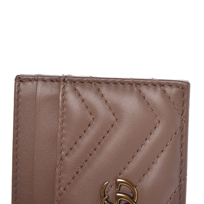 Gucci Calfskin Matelasse GG Marmont Card Holder Porcelain Rose 7 of 7