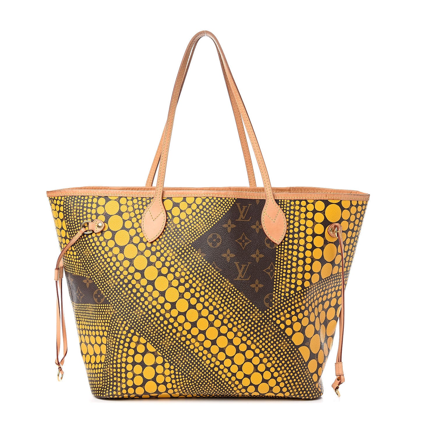 Monogram Kusama Waves Neverfull MM Yellow