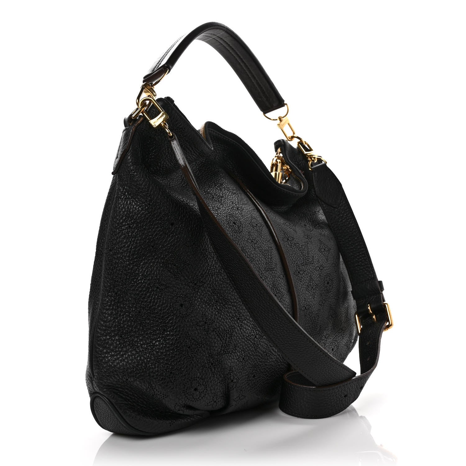 Louis Vuitton Mahina Selene MM Black 3 of 8