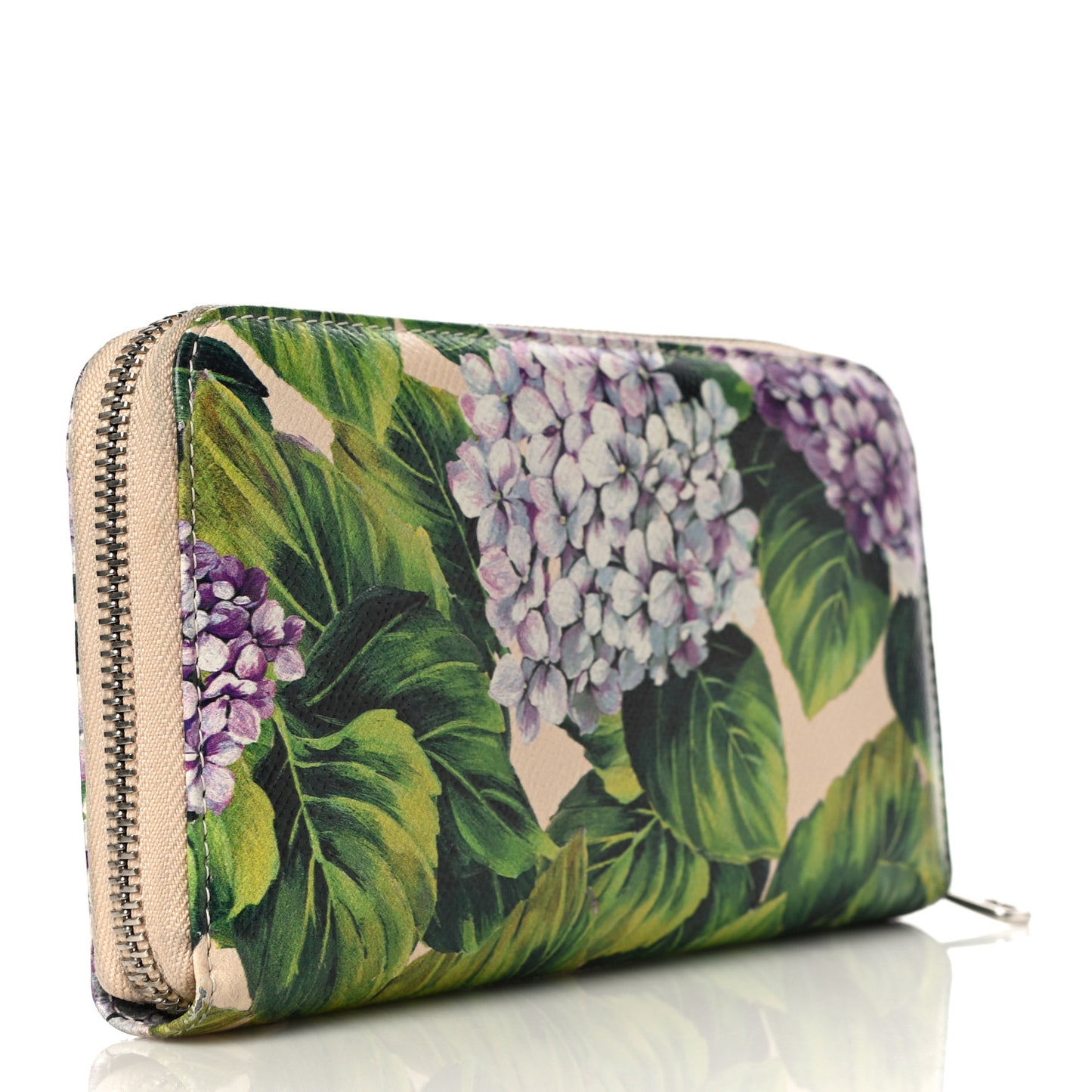 Dauphine Floral Print Zip Around Wallet Multicolor