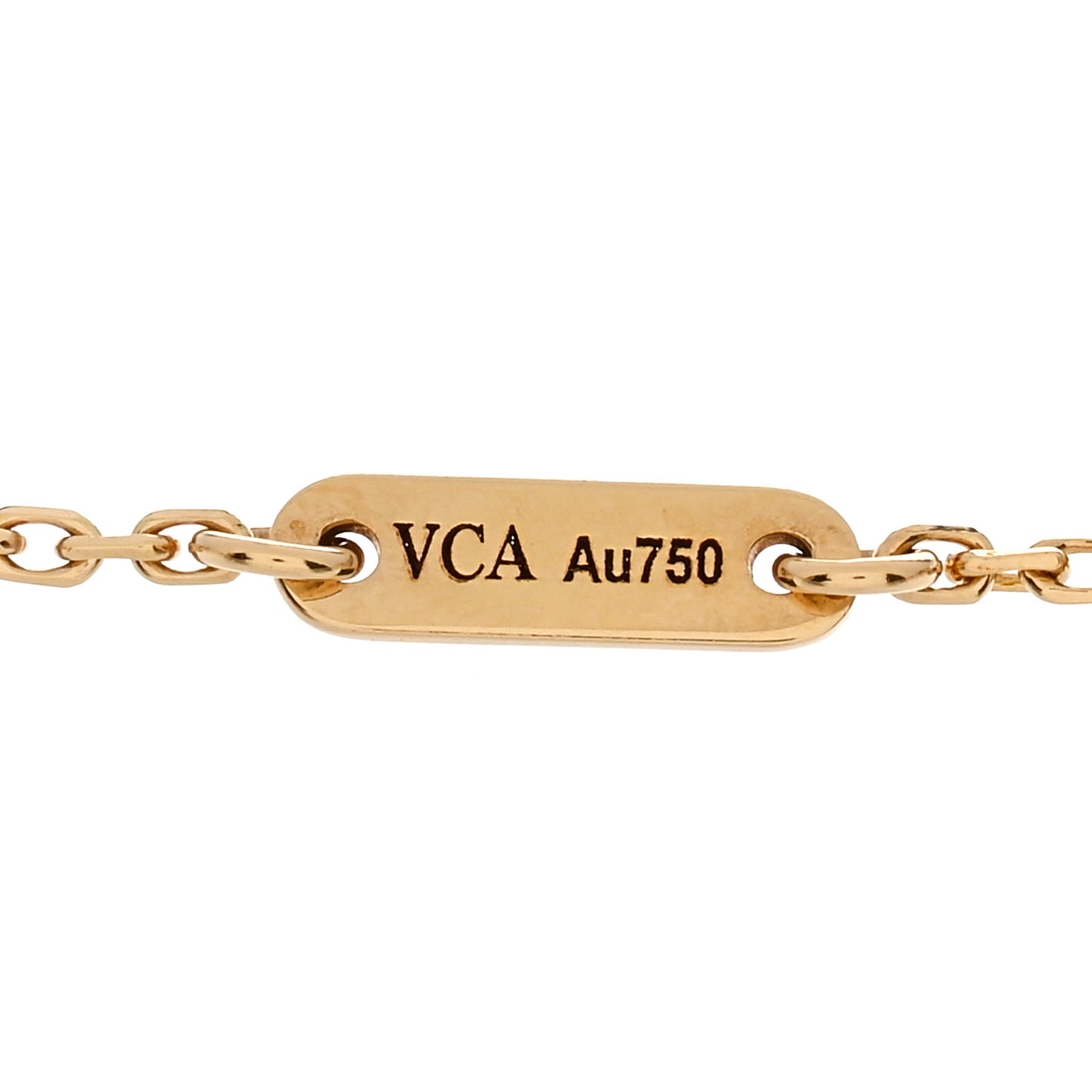 18K Yellow Gold Mother of Pearl Sweet Alhambra Bracelet