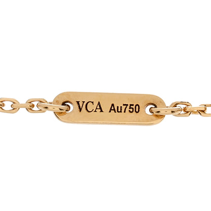 Van Cleef & Arpels 18K Yellow Gold Mother of Pearl Sweet Alhambra Bracelet 3 of 5