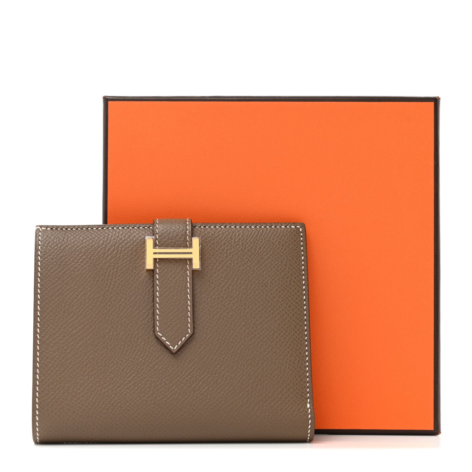 Hermes Epsom Bearn Compact Wallet Etoupe 7 of 7