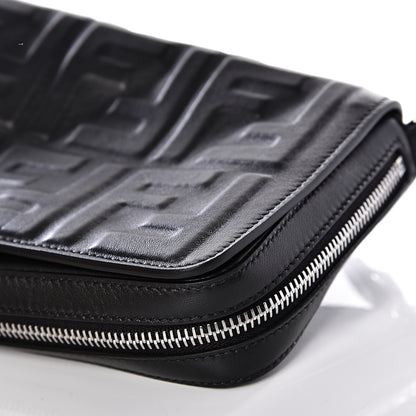 Fendi Nappa FF 1974 Embossed Mini Expandable Flap Bag Black 8 of 10