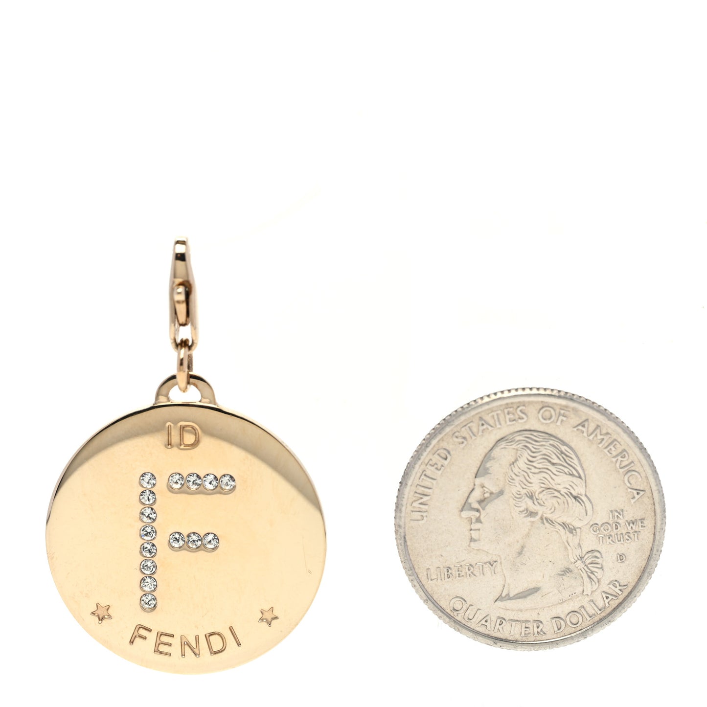 Crystal ID Pendant Gold