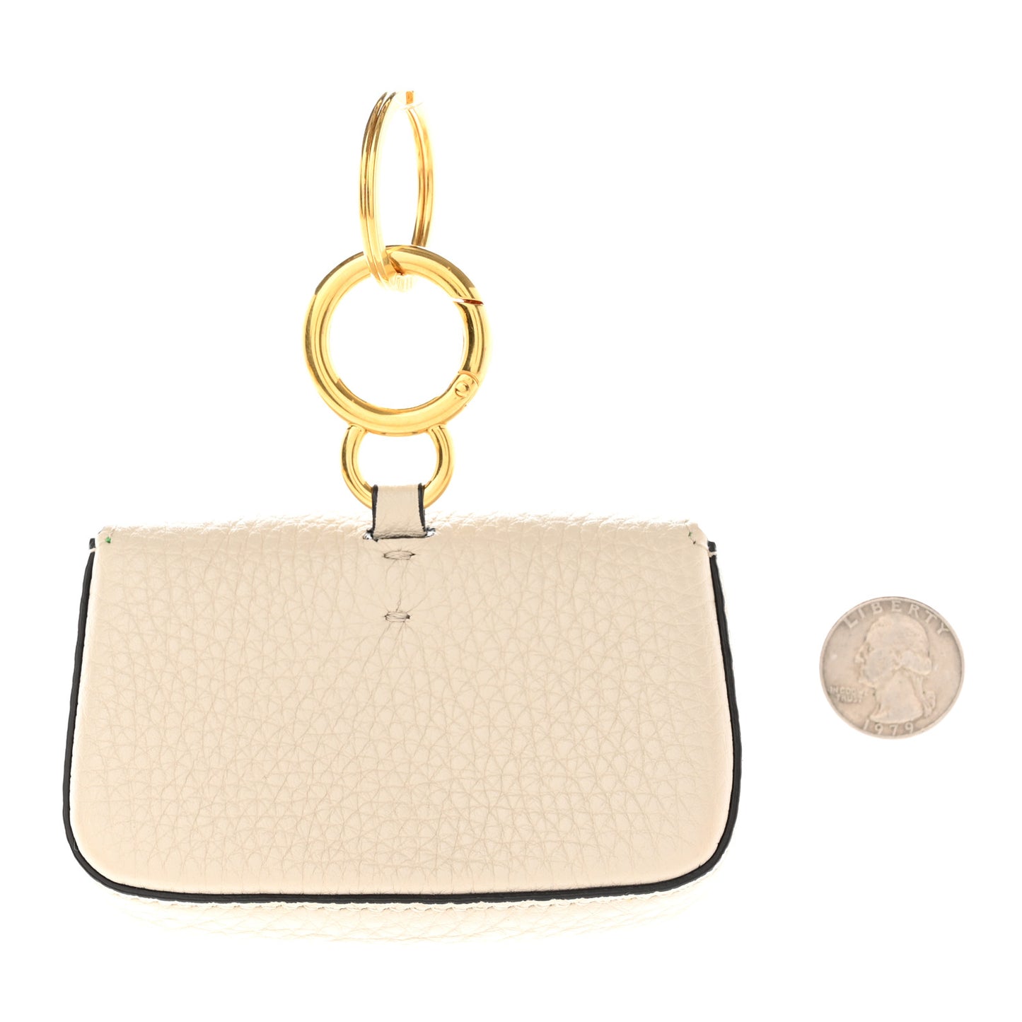 Cuoio Romano Micro Baguette Charm Latte