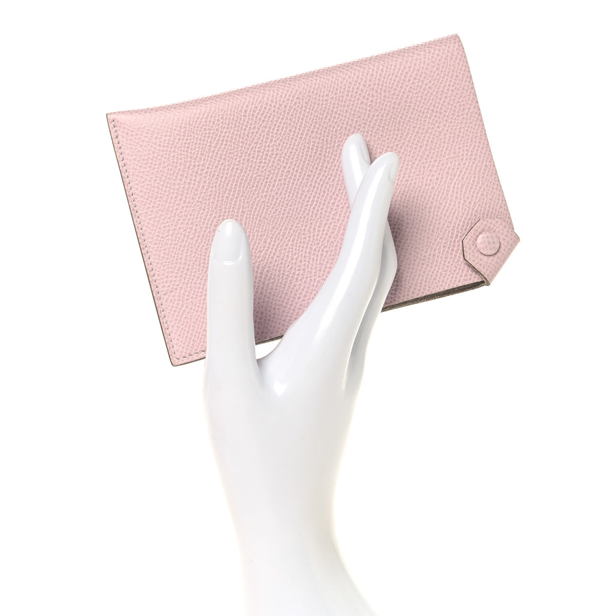 Hermes Epsom Tarmac Passport Holder Mauve Pale 2 of 8