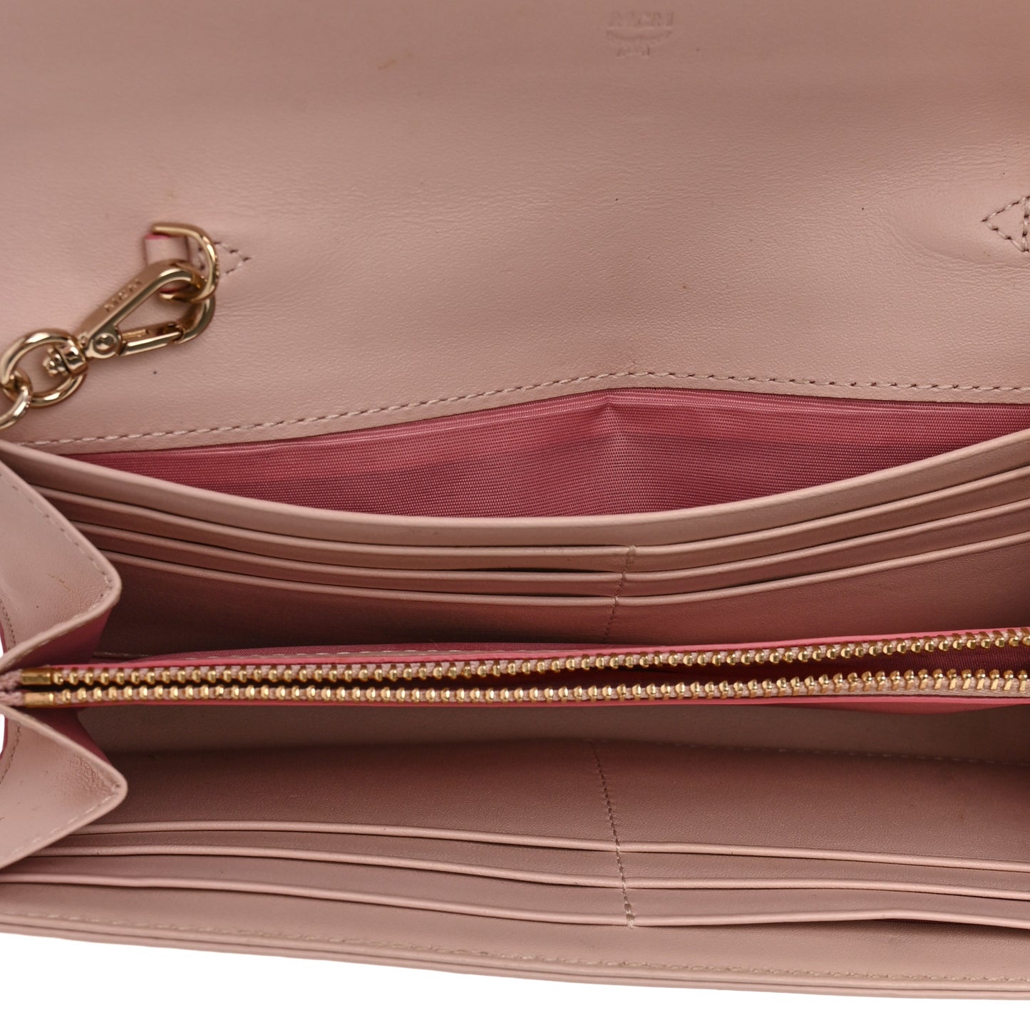 Visetos Large Patricia Wallet On Chain Soft Pink