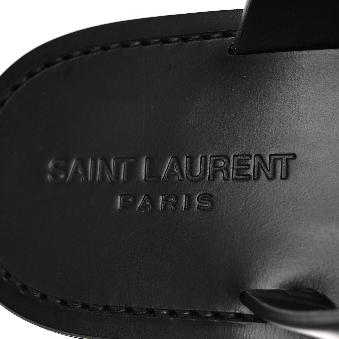 Calfskin Mens Culver Flat Mules Sandals 41 Black