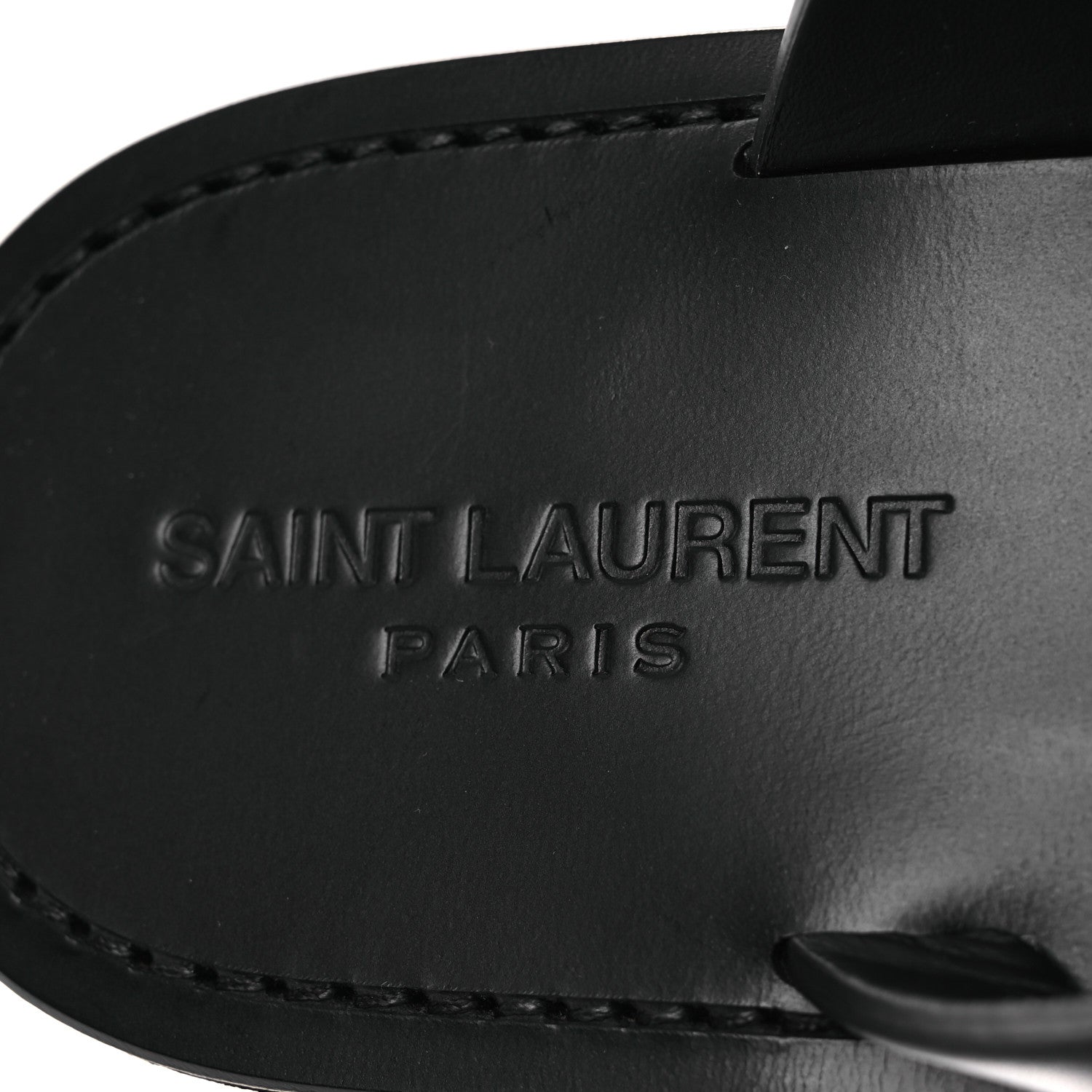 Saint Laurent Calfskin Mens Culver Flat Mules Sandals 41 Black 9 of 12