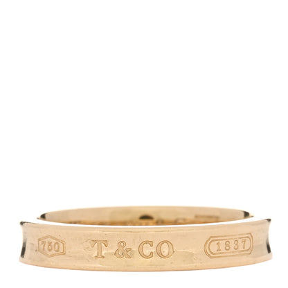 Tiffany 18K Yellow Gold Narrow 1837 Ring 60 9 1 of 4