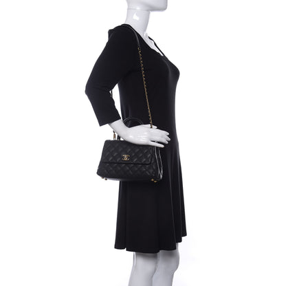Chanel Caviar Quilted Mini Coco Handle Flap Black 2 of 11