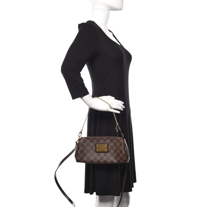 Louis Vuitton Damier Ebene Eva Clutch 2 of 12