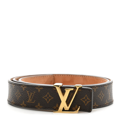 Louis Vuitton Mini Monogram 25mm LV Initiales Belt 75 30 1 of 12