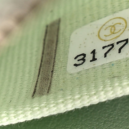 Chanel Caviar Quilted Round Handle With Care Vanity With Chain Light Green 8 of 10