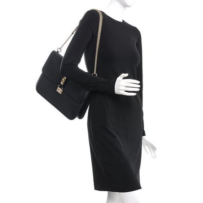 Valentino Garavani Vitello Large Glam Lock Rockstud Flap Black 2 of 7