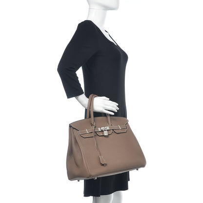 Hermes Togo Birkin 35 Etoupe 2 of 28