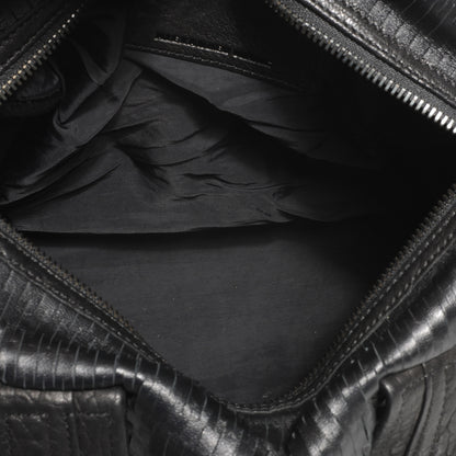 Alexander Wang Leather Laser Cut Rocco Duffel w Black Nickel Hardware Black 5 of 6