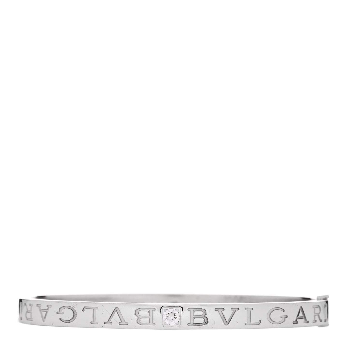 18K White Gold Diamond B.Zero1 Essential Bangle Bracelet M