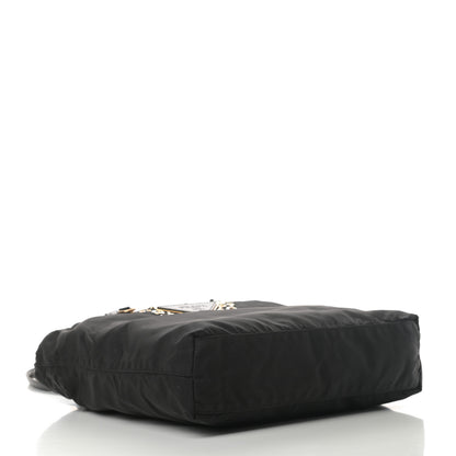 Prada Nylon Vela Grommet Tote Black 4 of 16