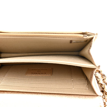Chanel Metallic Lambskin Quilted Mini Wallet On Chain WOC Gold 5 of 12
