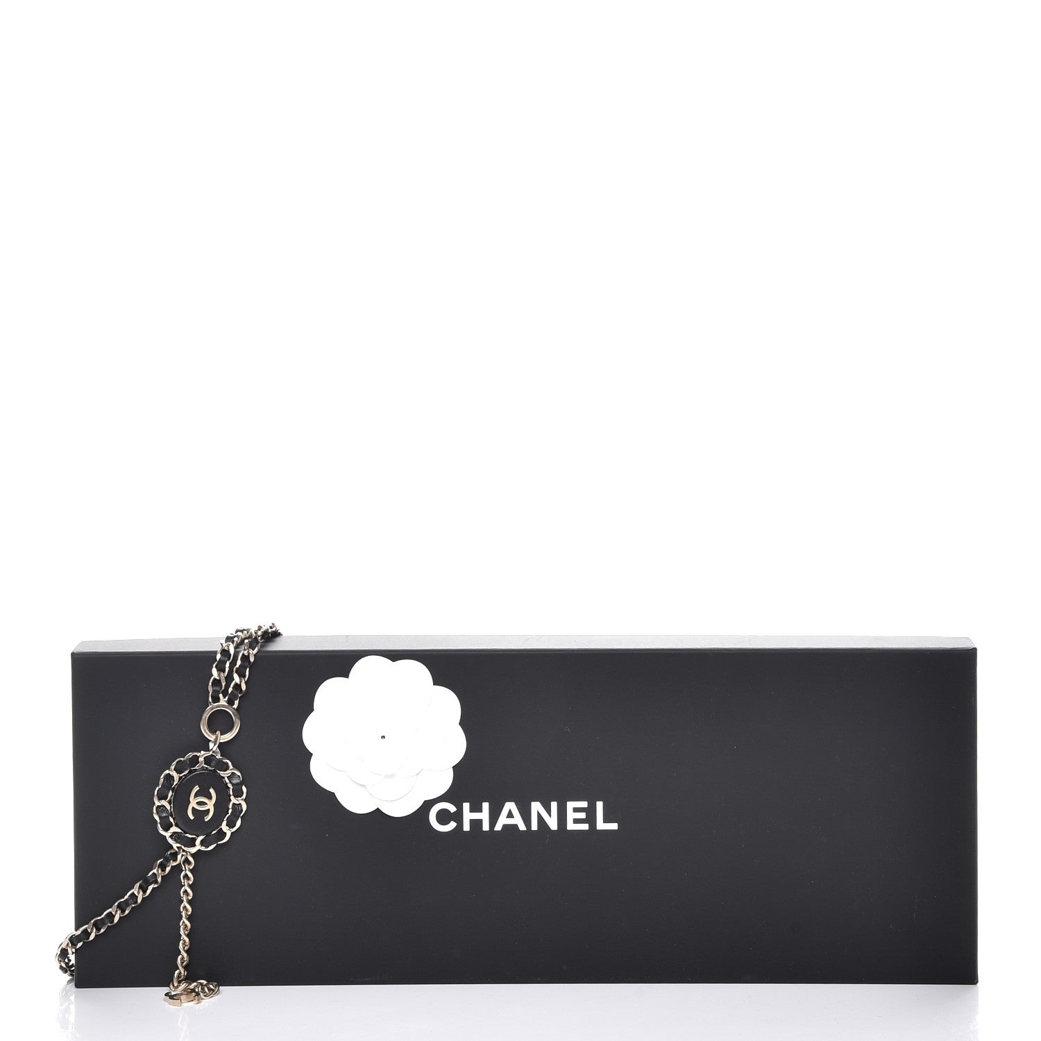 Chanel Lambskin Chain CC Fancy Belt 90 Black Gold 8 of 8