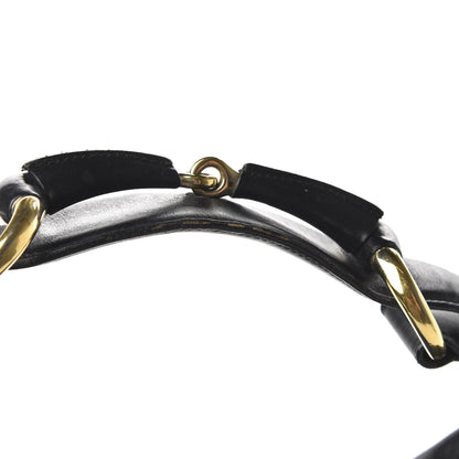 Gucci Calfskin Medium Horsebit Chain Hobo Black 12 of 12