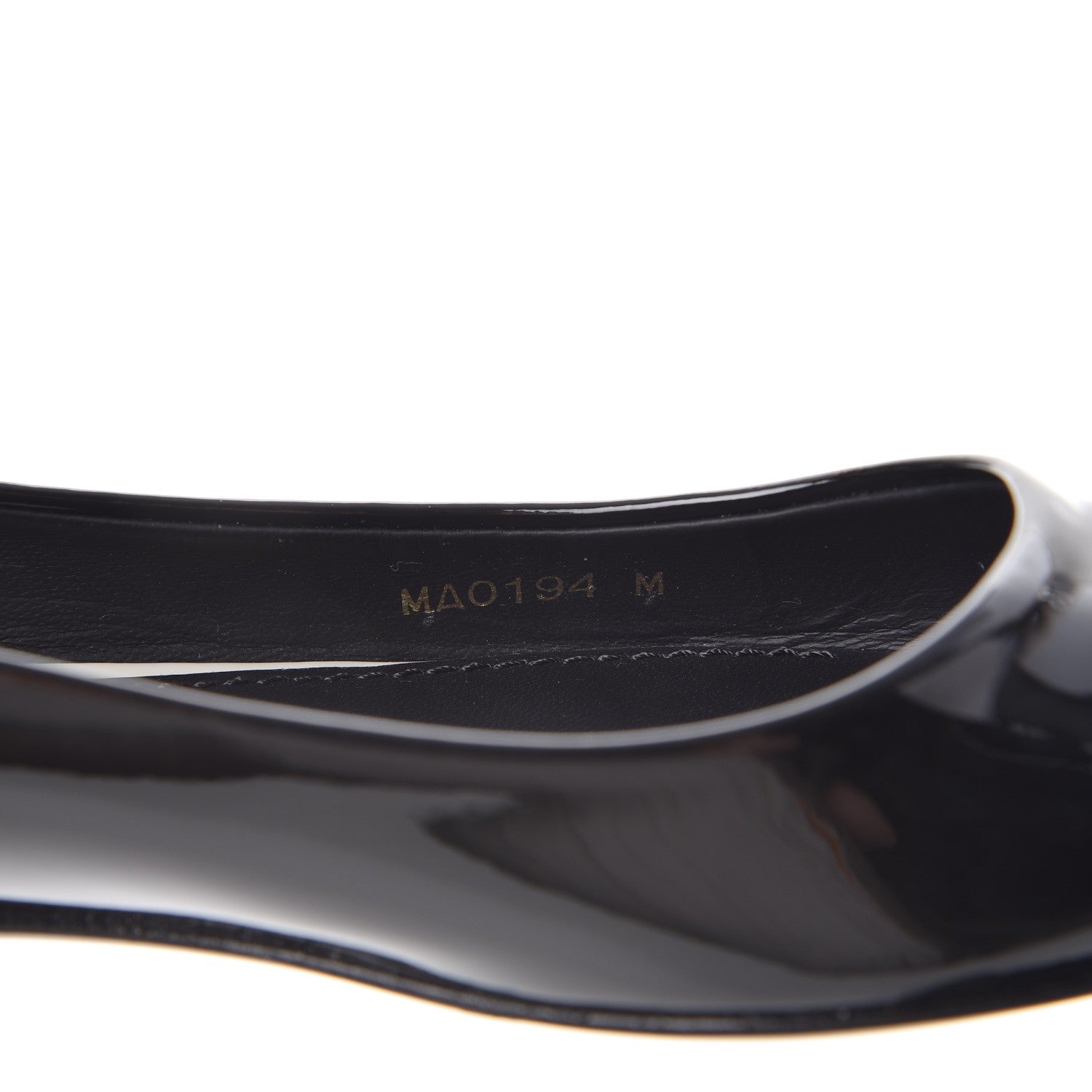 Louis Vuitton Patent Calfskin Eyeline Ballerina Flats 34.5 Black 8 of 8