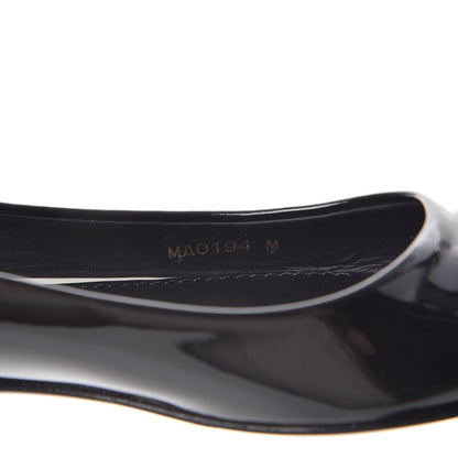 Louis Vuitton Patent Calfskin Eyeline Ballerina Flats 34.5 Black 8 of 8