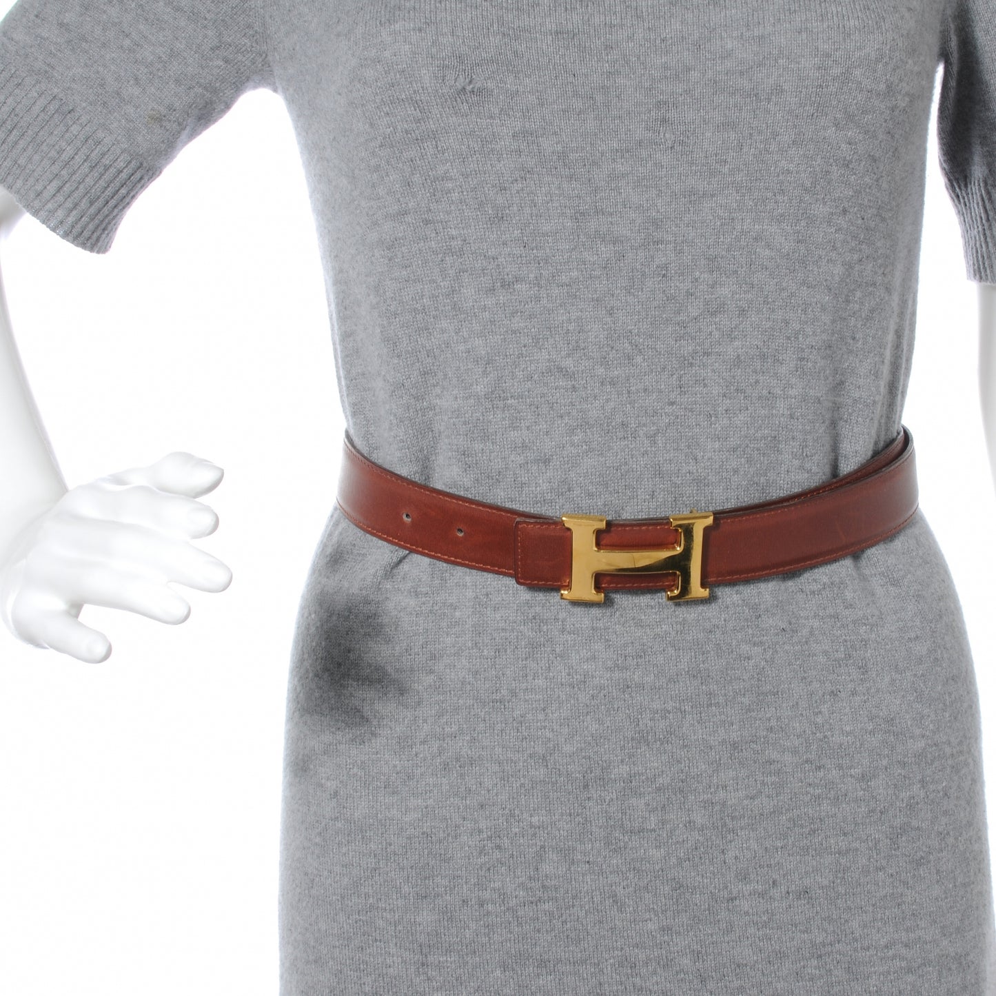 Box Reversible Constance 32mm H Belt 76 Rouge H and Rouge Vif