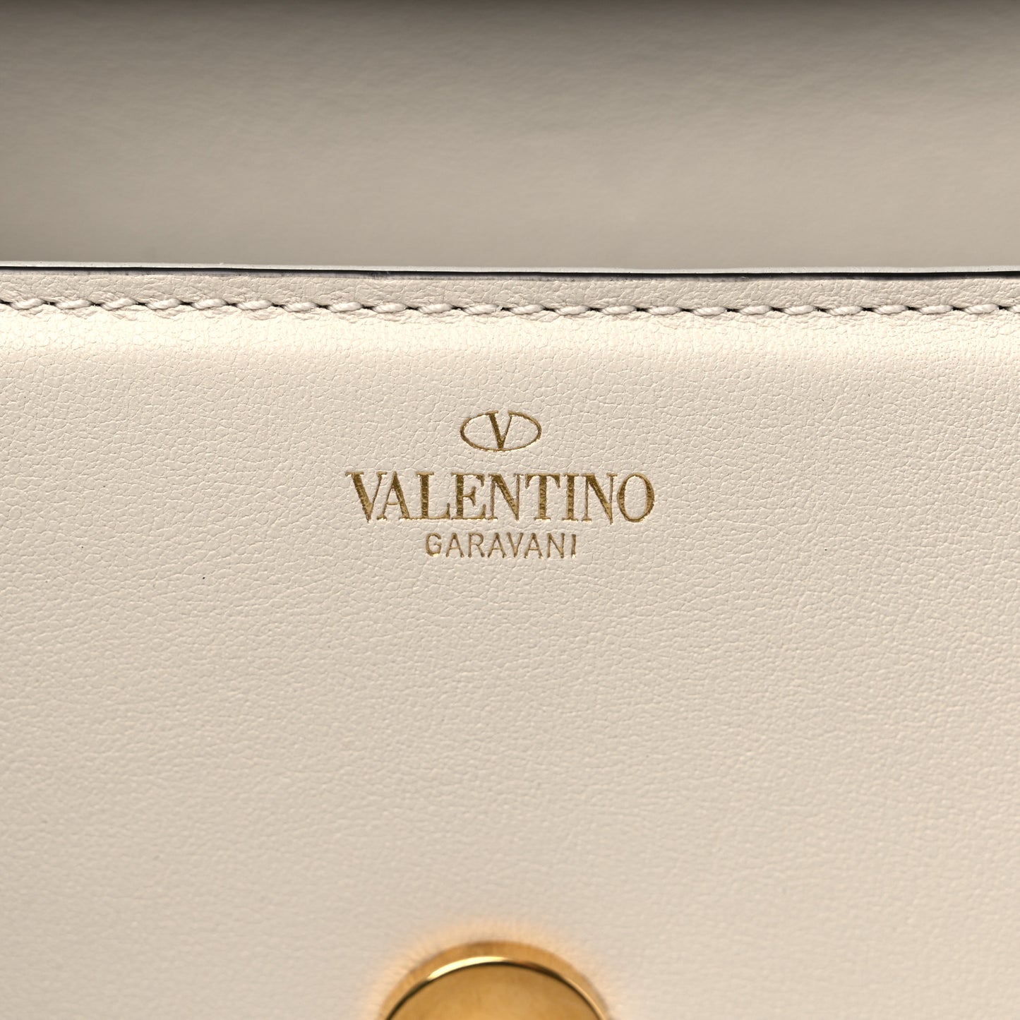 Calfskin VLogo Small Loco Shoulder Bag Light Ivory