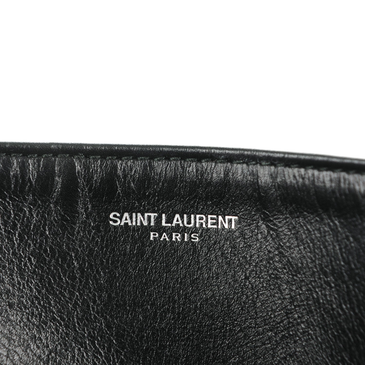 Saint Laurent Calfskin Suede Reversible Shopping Tote Black 9 of 10