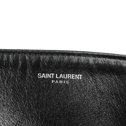 Saint Laurent Calfskin Suede Reversible Shopping Tote Black 9 of 10