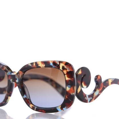 Prada Acetate Baroque Sunglasses SPR 27O Blue Tortoise 7 of 8