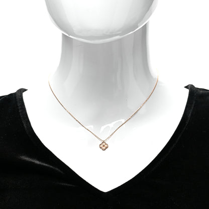 Van Cleef & Arpels 18K Rose Gold Sweet Alhambra Pendant Necklace 2 of 7