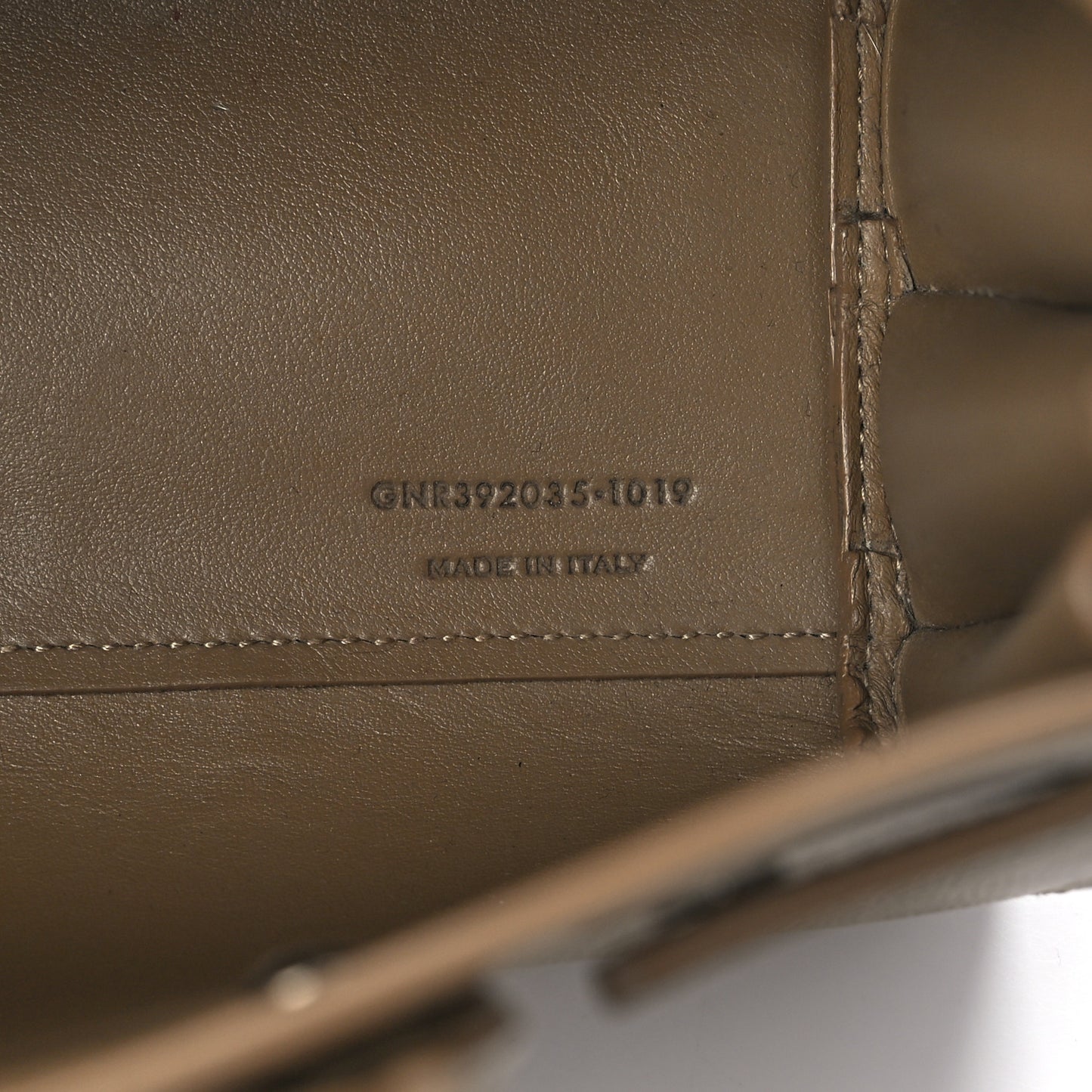 Grained Calfskin Nano Sac de Jour Dark Beige