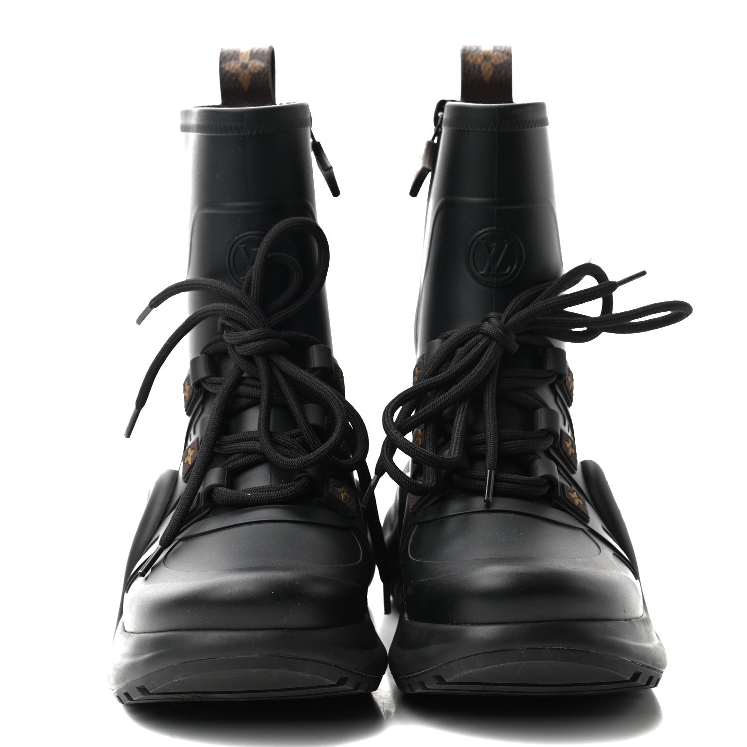Louis Vuitton Mat Rubber Monogram LV Archlight Sneaker Boots 37 Black 3 of 7