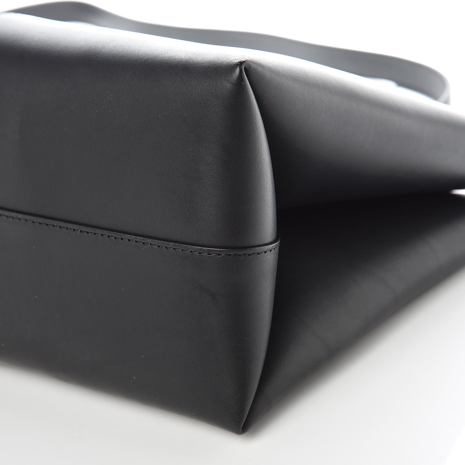 Mansur Gavriel Calfskin Mini Folded Bag Black Flamma 15 of 15