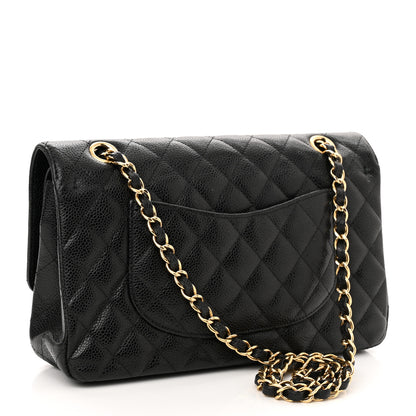 Chanel Caviar Quilted Medium Double Flap Black 3 of 12