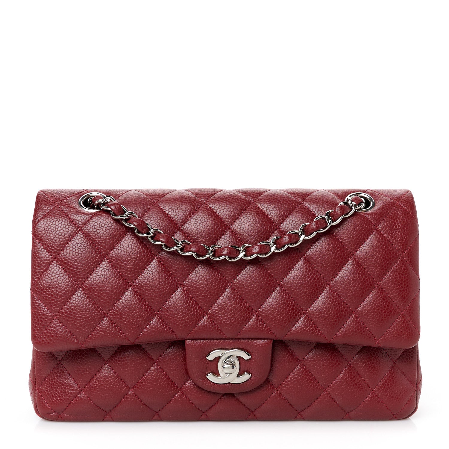 Chanel Caviar Quilted Medium Double Flap Red 1 of 11